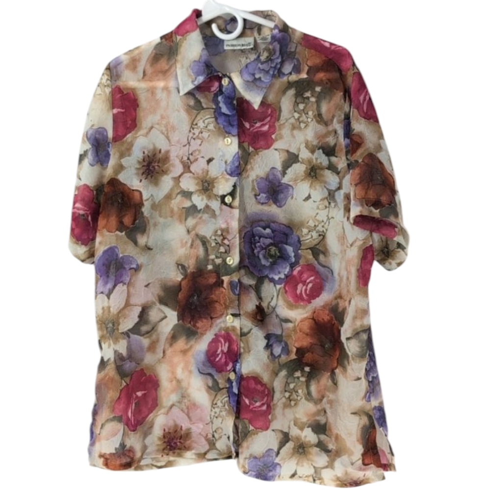 Fashion bug sheer blouse size 14/16  in excellent condition !